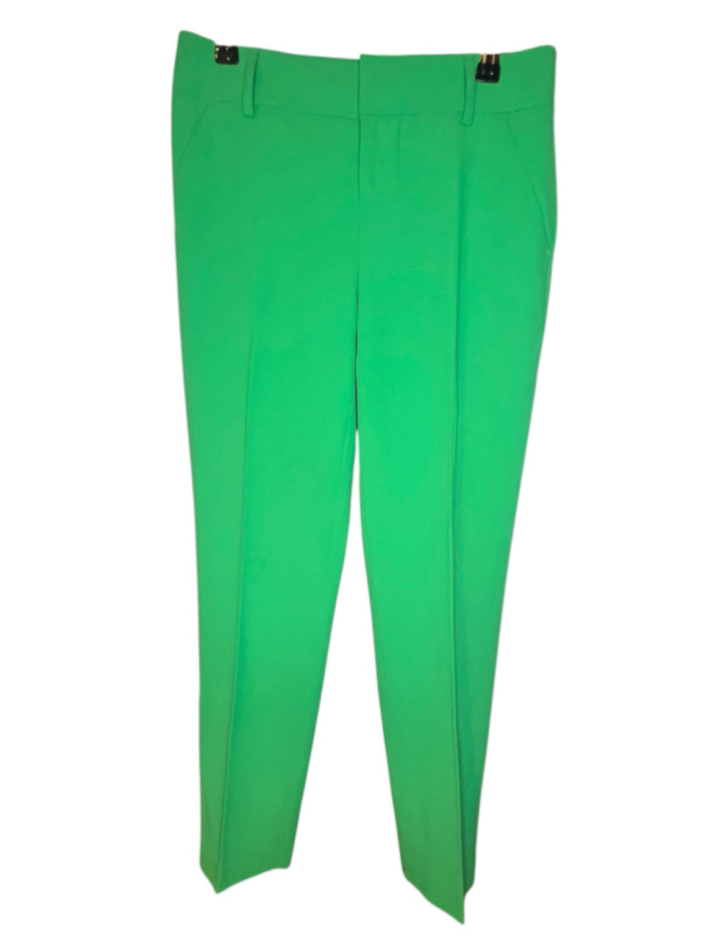 Alive+Olivia Bright Green Tailored High Rise Straight Leg Professional Trousers